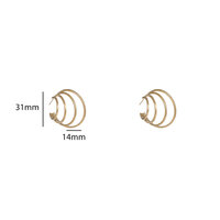 Orbit Hoops &ndash; Gold