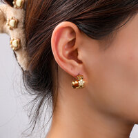 Bloom Hoops &ndash; Gold