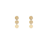 Triple Smiley Drops &ndash; Gold
