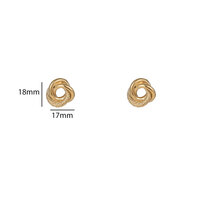 Twist Studs &ndash; Gold