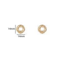 Braided Knot Studs &ndash; Gold