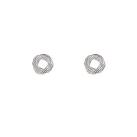 Braided Knot Studs &ndash; Silver
