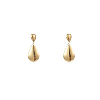 Sleek Drop Earrings &ndash; Gold