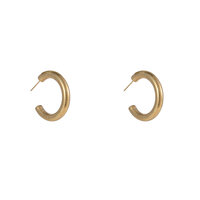 Chunky Snake Hoops &ndash; Gold