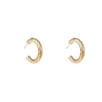 Twist Hoops &ndash; Gold