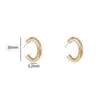 Twist Hoops &ndash; Gold