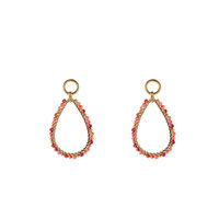 Beaded Teardrops &ndash; Red