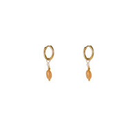 Gem Drop Hoops &ndash; Orange