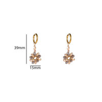 Daisy Drop Hoops &ndash; Champagne