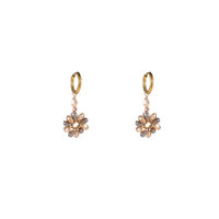 Daisy Drop Hoops &ndash; Champagne