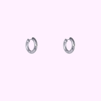 Sparkle Hoops - Silver