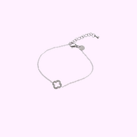 Minimal Circle Bracelet - Silver