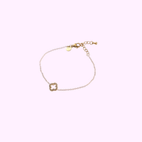 Minimal Circle Bracelet - Gold