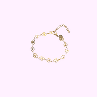Hearts in Bloom Bracelet - Gold