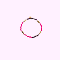 Eclipse Beads Bracelet - Purple and Pink