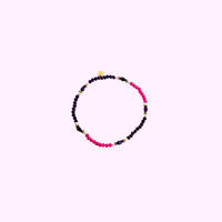 Luna Beads Bracelet - Purple and Pink