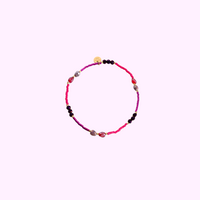 Aura Beads Bracelet - Purple and Pink