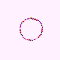 Zenith Beads Bracelet - Purple and Pink