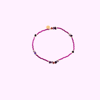 Ethereal Beads Bracelet - Purple and Pink