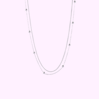 Layered Necklace - Silver