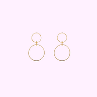Doubles Rings Dangle - Gold