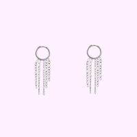 Hoop + 5 chains - Silver