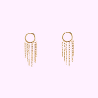 Hoop + 5 chains - Gold