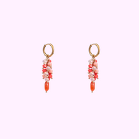 Summer Bunch Hoop - Gold and Red