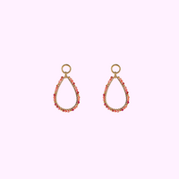 Beaded Teardrops &ndash; Red
