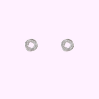 Braided Knot Studs &ndash; Silver
