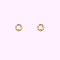 Braided Knot Studs &ndash; Gold