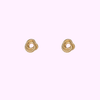 Twist Studs &ndash; Gold