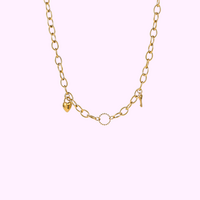 Locked in Love Necklace - Gold