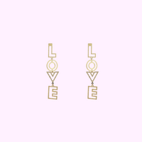 Bold Love Earring - Gold