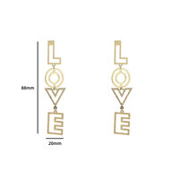 Bold Love Earring - Gold