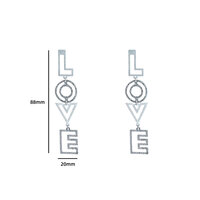 Bold Love Earring - Silver