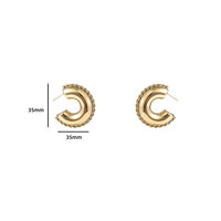 Bold Hollow Hoop - Gold