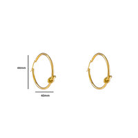 Infinity Knot Hoop - Gold