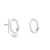 Infinity Knot Hoop - Silver