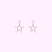 Radiant Star Earring - Silver