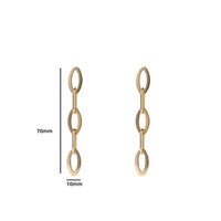 Classic Oval Drop - Gold