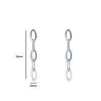 Classic Oval Drop - Silver