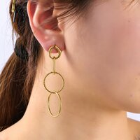 Linked Essence Earring - Gold