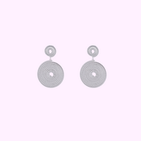 Twist Up Earring - Silver