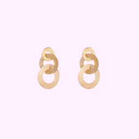 Triple Loop Earrings - Gold