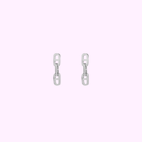 Tiny Link Charm - Silver