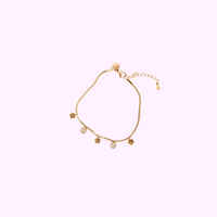 Rosy Charm Bracelet - Gold
