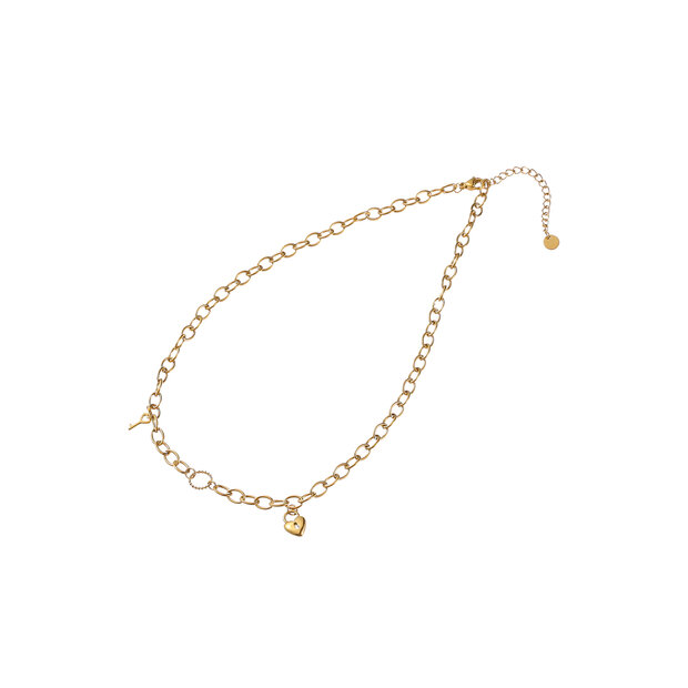 Locked in Love Necklace - Gold