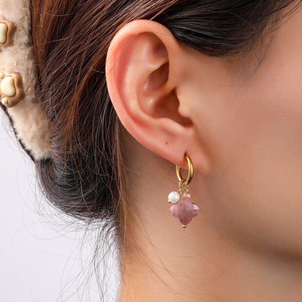 Flora Hoops &ndash; Pink