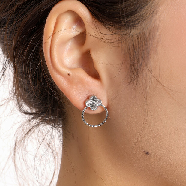 Floral Loop - Silver